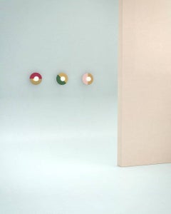 Disc And Sphere Semi-color Brass Wall Light by Atelier Areti