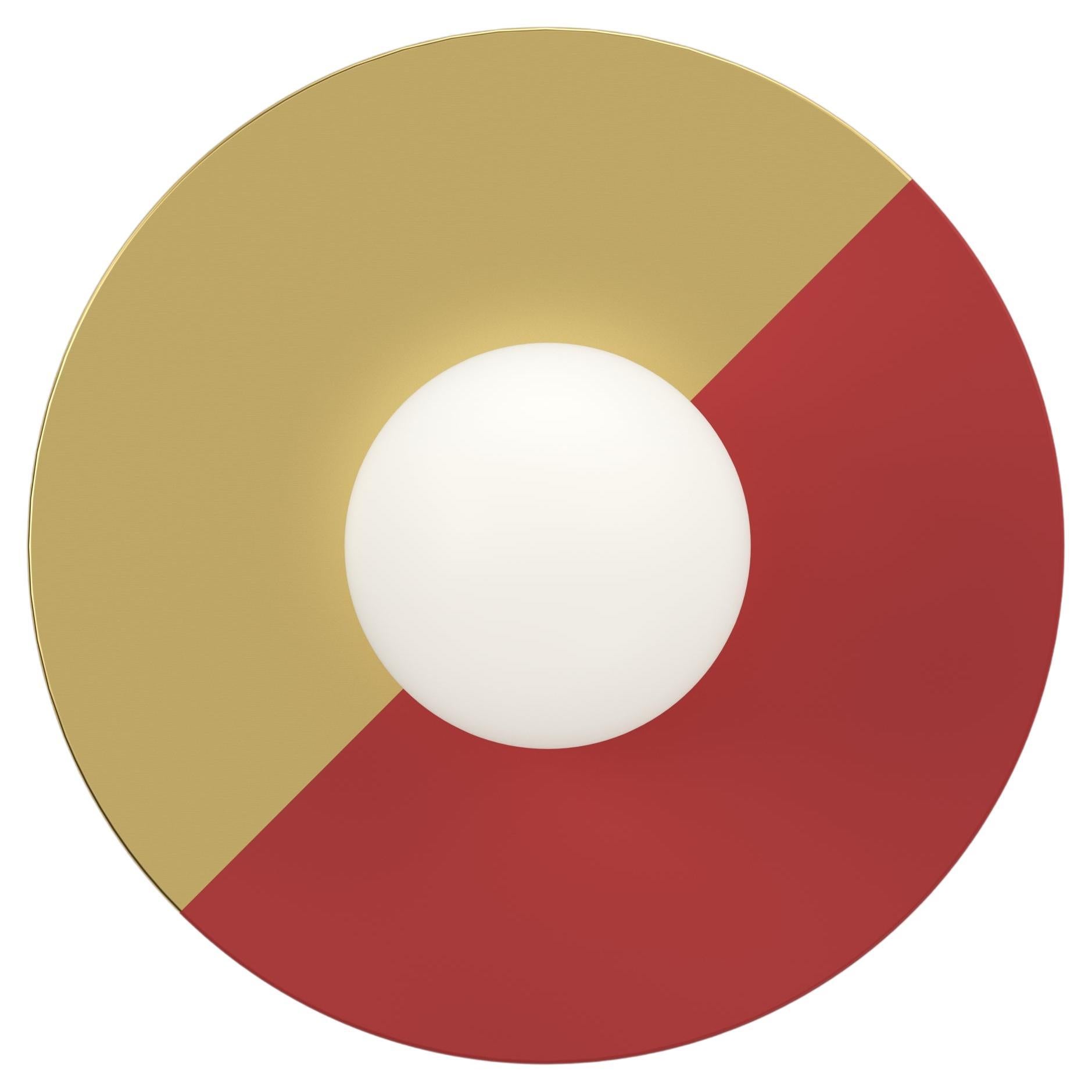 Applique Disc And Sphere in ottone semicolorato di Atelier Ati