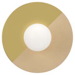 Disc And Sphere Semi-color Brass Wall Light by Atelier Areti