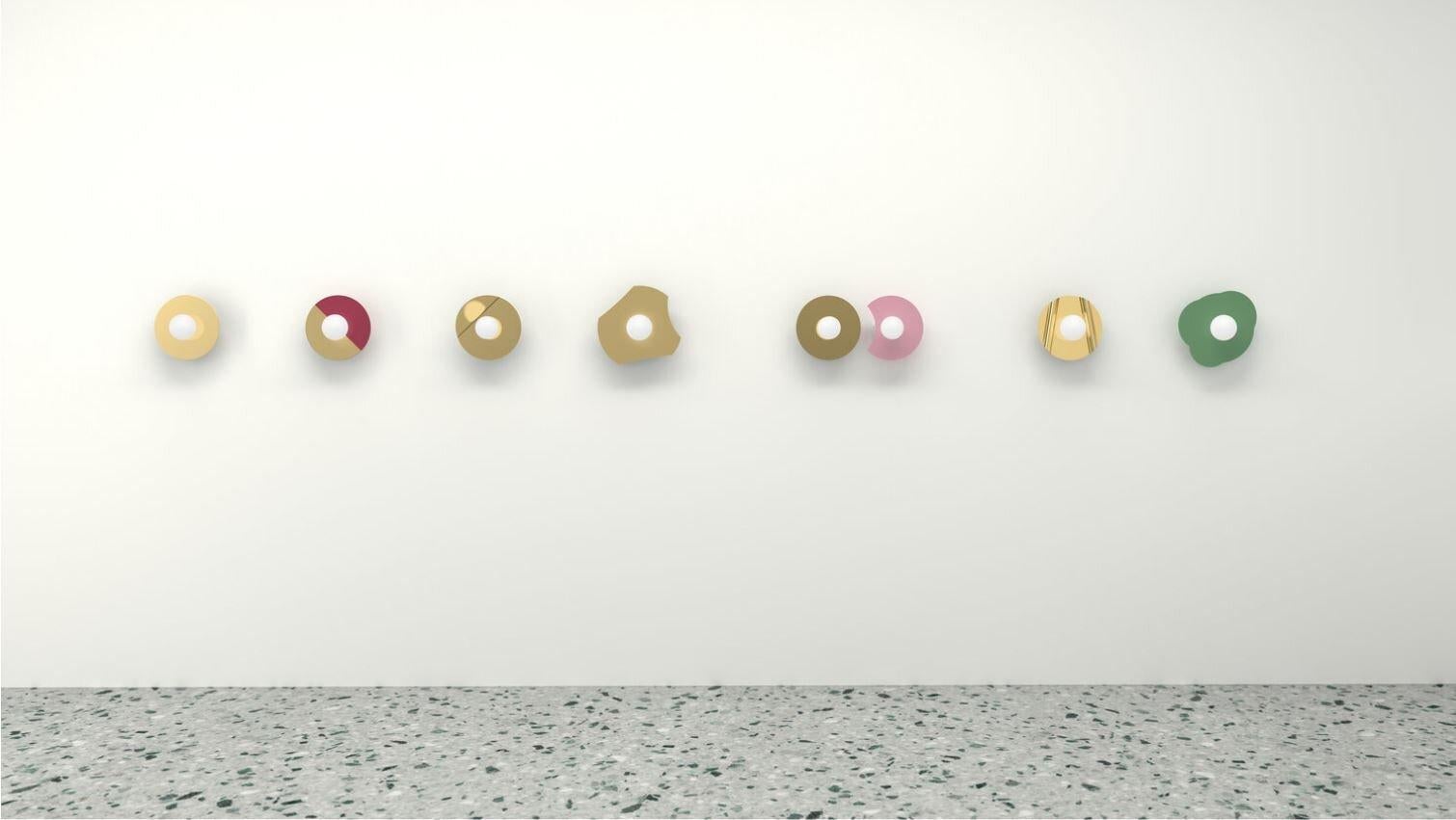 Applique murale Disc And Sphere en nickel semi-colore de l'Atelier Areti en vente 2