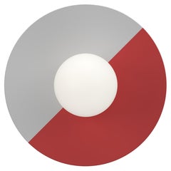 Semifarbene Wandleuchte aus Nickel mit Scheiben und Kugeln von Atelier Areti