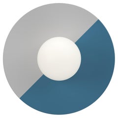 Semifarbene Wandleuchte aus Nickel mit Scheiben und Kugeln von Atelier Areti