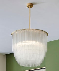 Disc Chandelier 500mm / 19.75" in Polished Chrome / UL Listed by Tom Kirk