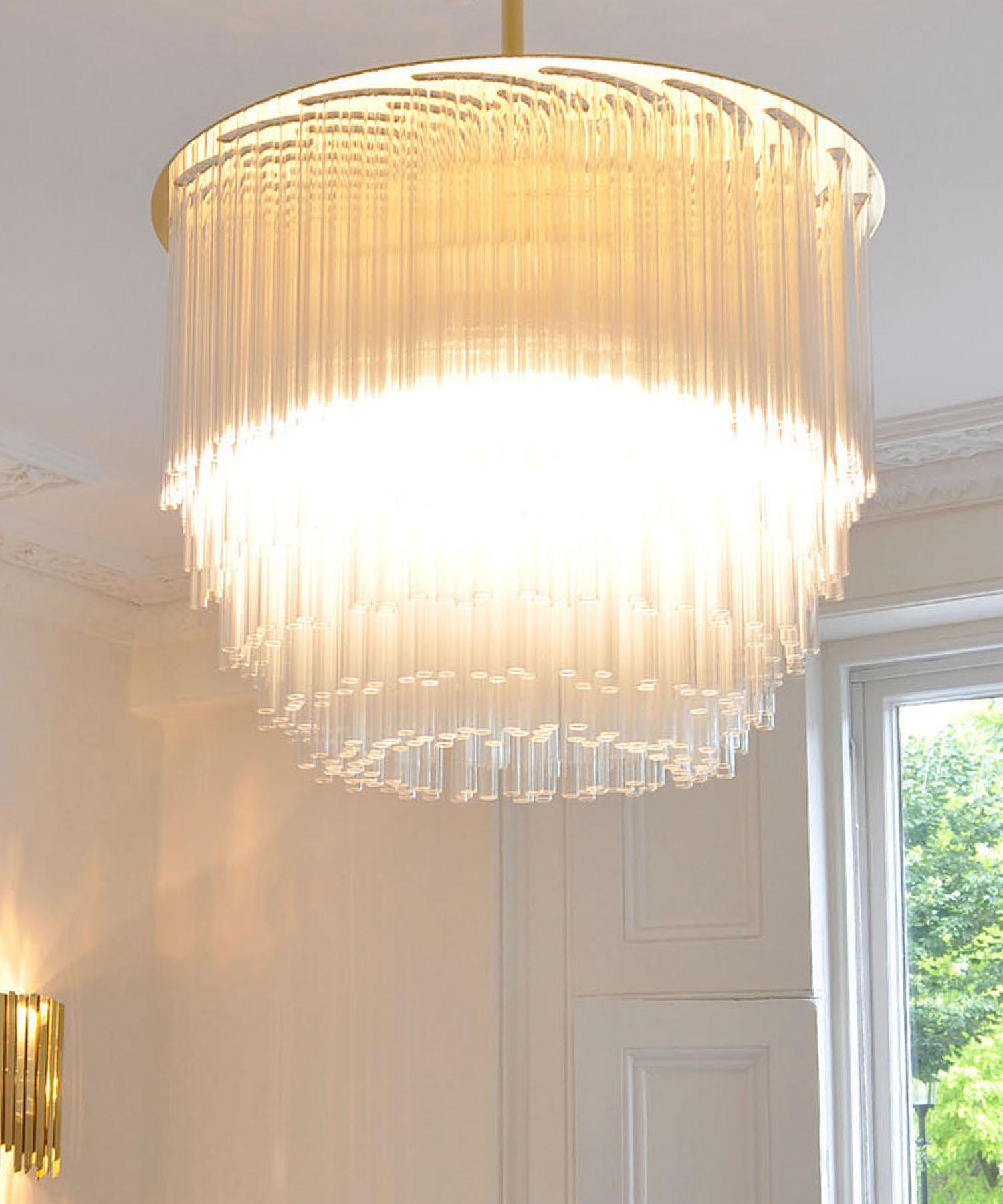 Spazzolato Lampadario a disco 500mm / 19,75