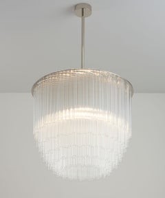Scheibenleuchter 500mm / 19,75" aus poliertem Nickel / UL-gelistet von Tom Kirk