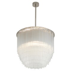 Scheiben-Kronleuchter 500 mm / 19.75" in poliertem Chrom von Tom Kirk