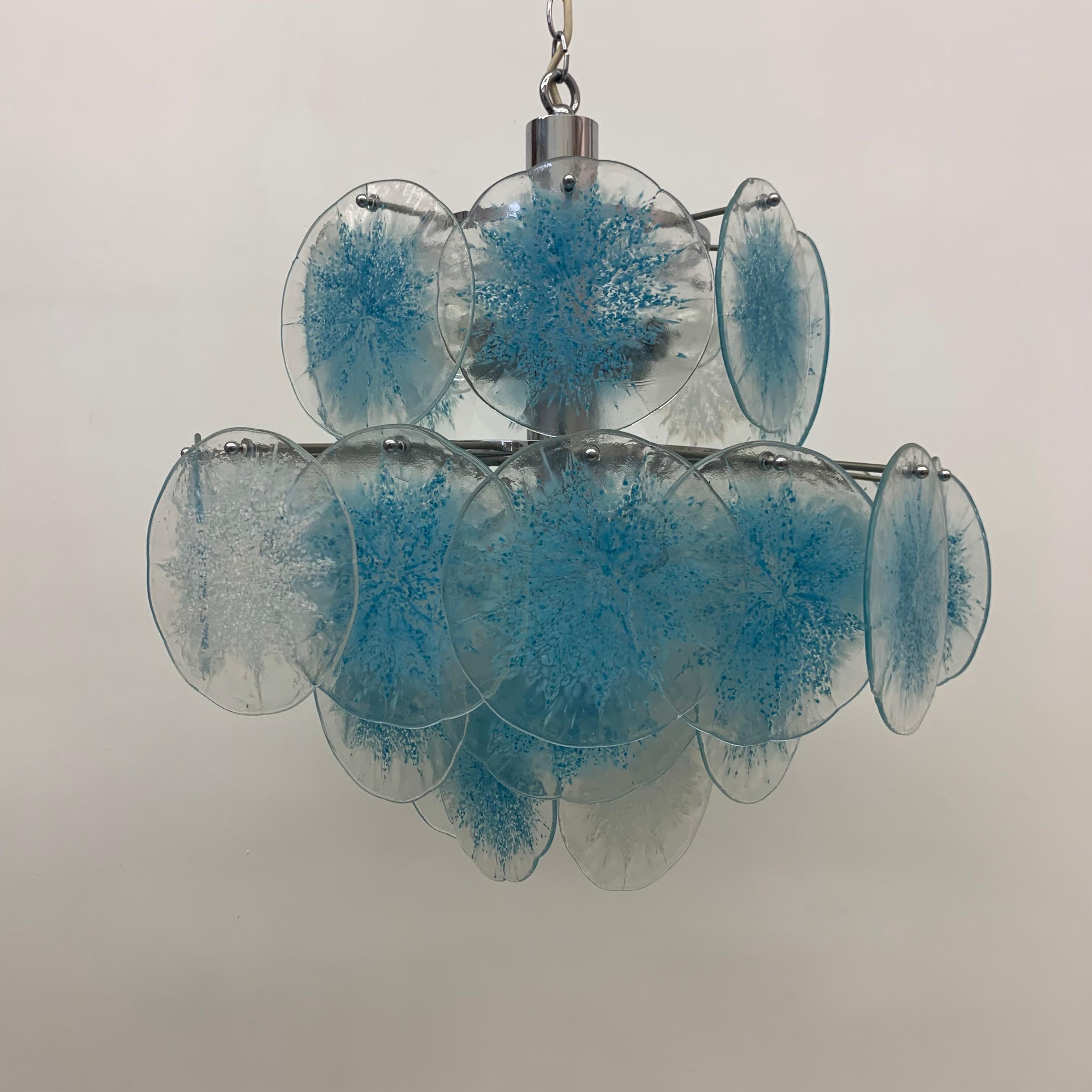 Disc Chandelier by Vistosi, 1970s For Sale 4