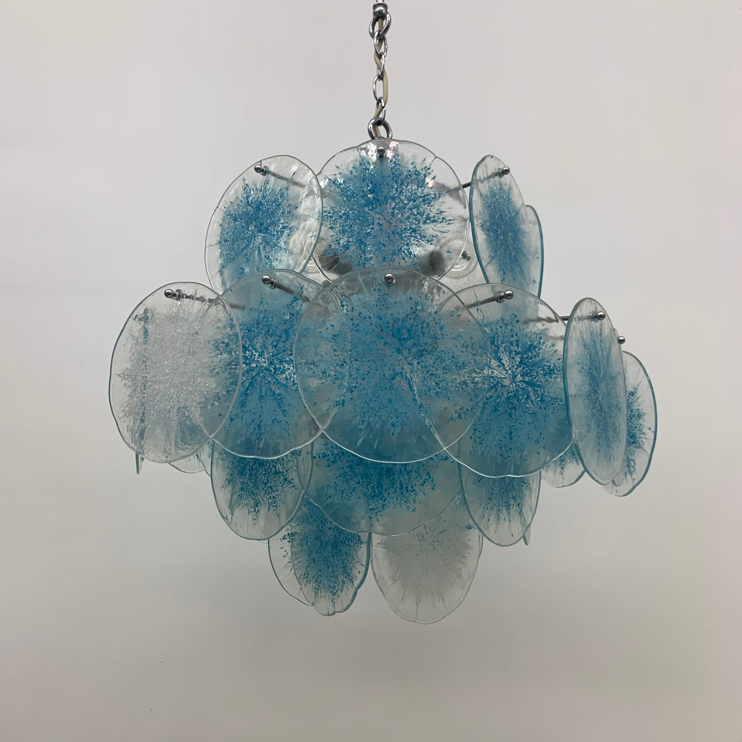 Disc Chandelier by Vistosi, 1970s For Sale 8