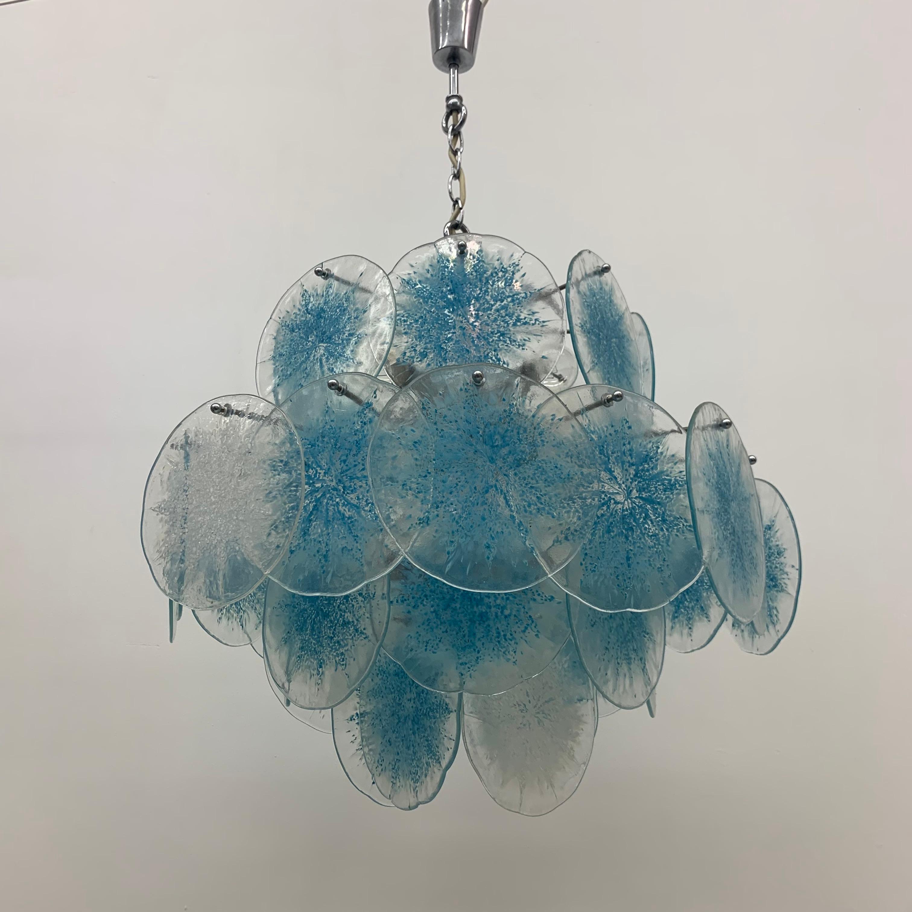 Disc Chandelier by Vistosi, 1970s For Sale 9