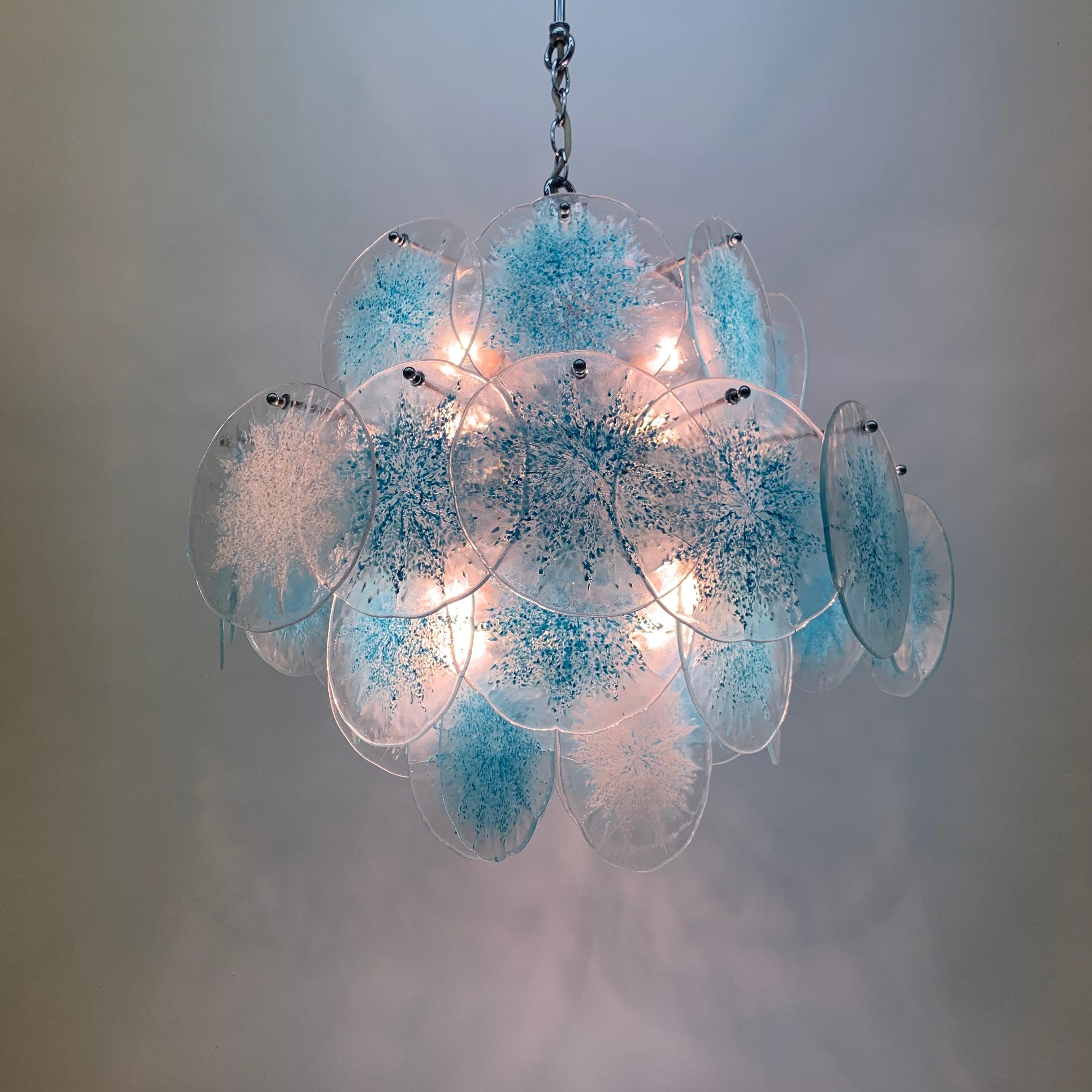 Disc Chandelier by Vistosi, 1970s For Sale 10