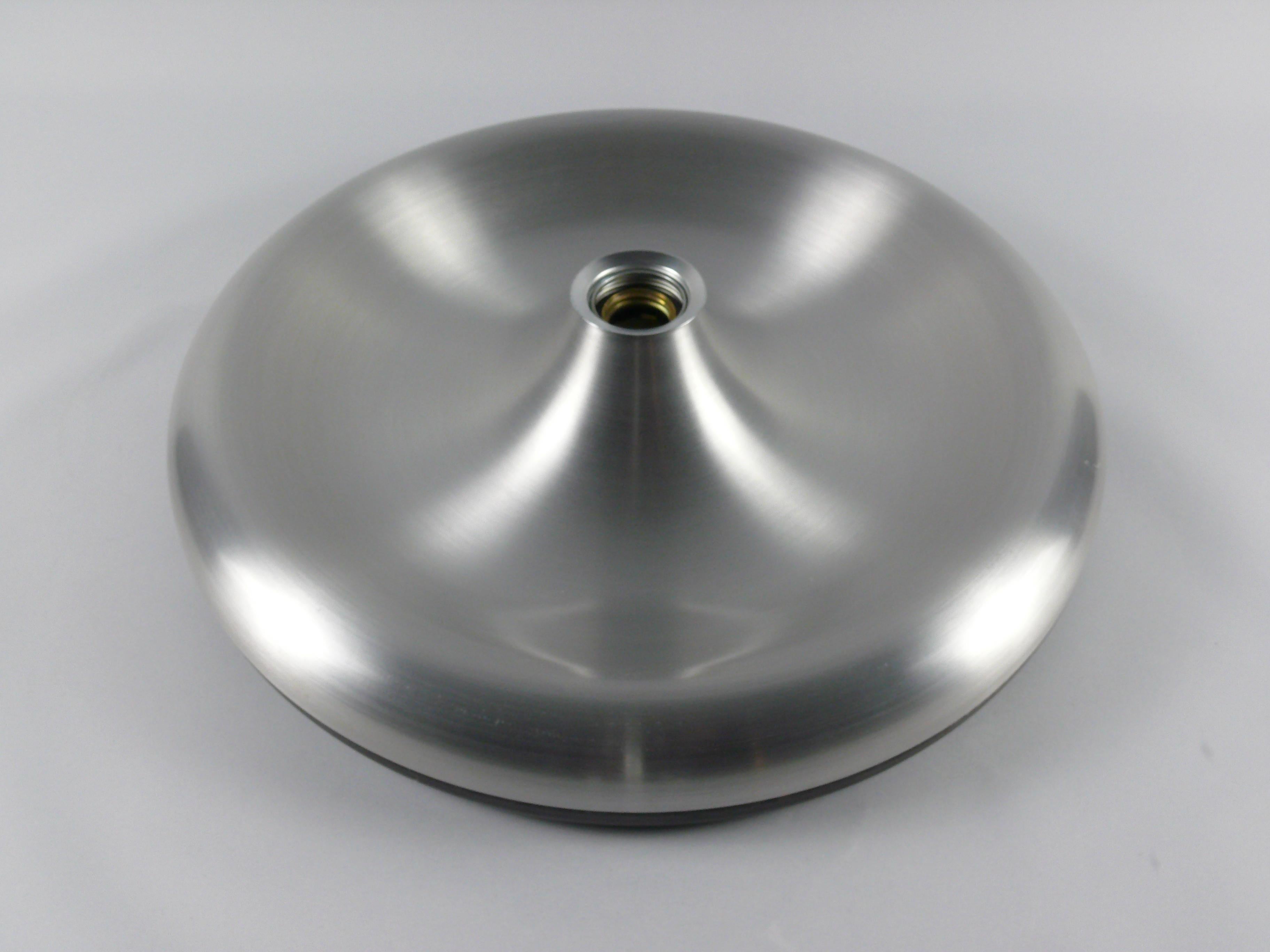 Aluminum Disc Flush Mount or Wall Light by Cosack, Germany, 1960s