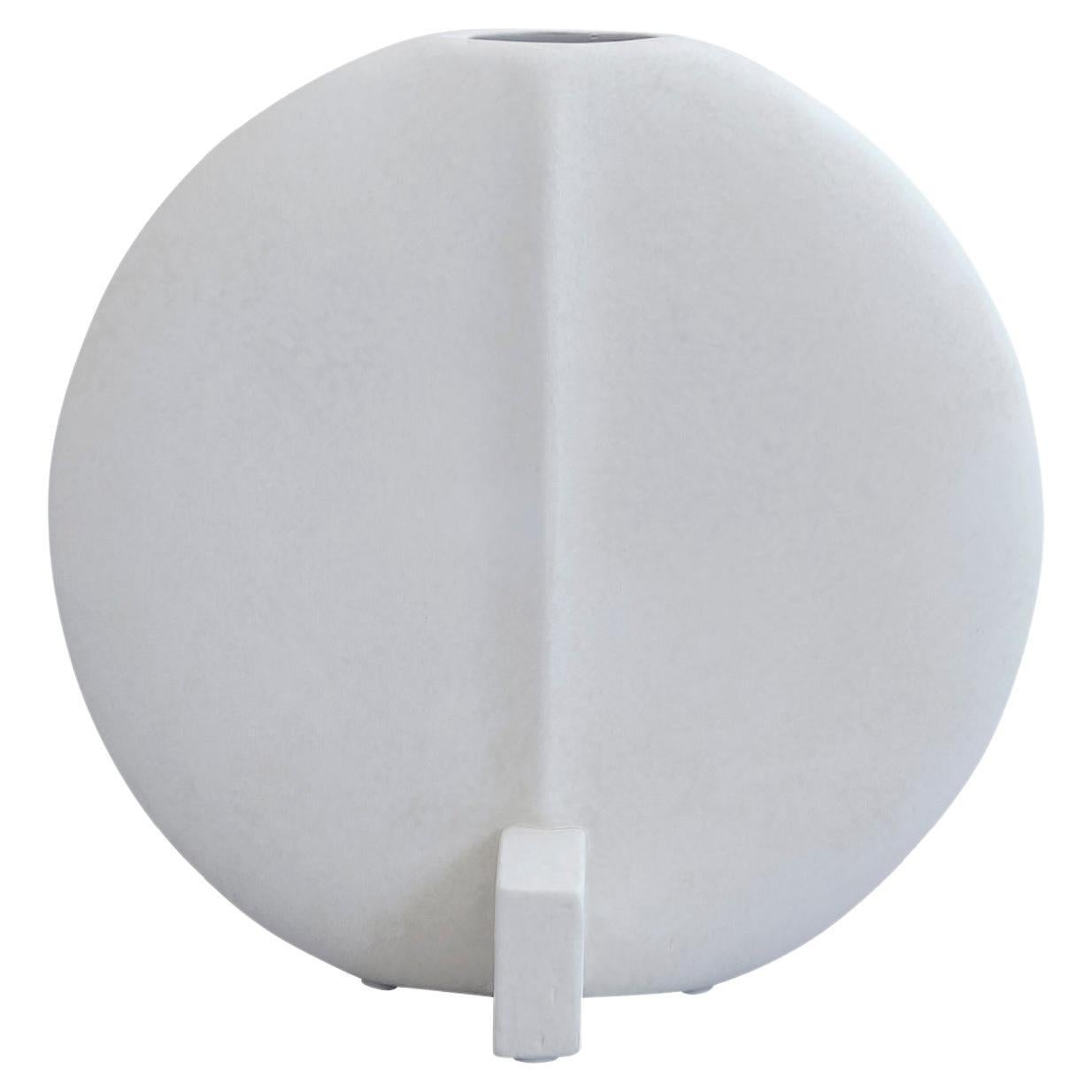 Fabienne Jouvin Midcentury white FlowerShaped French porcelain Vases