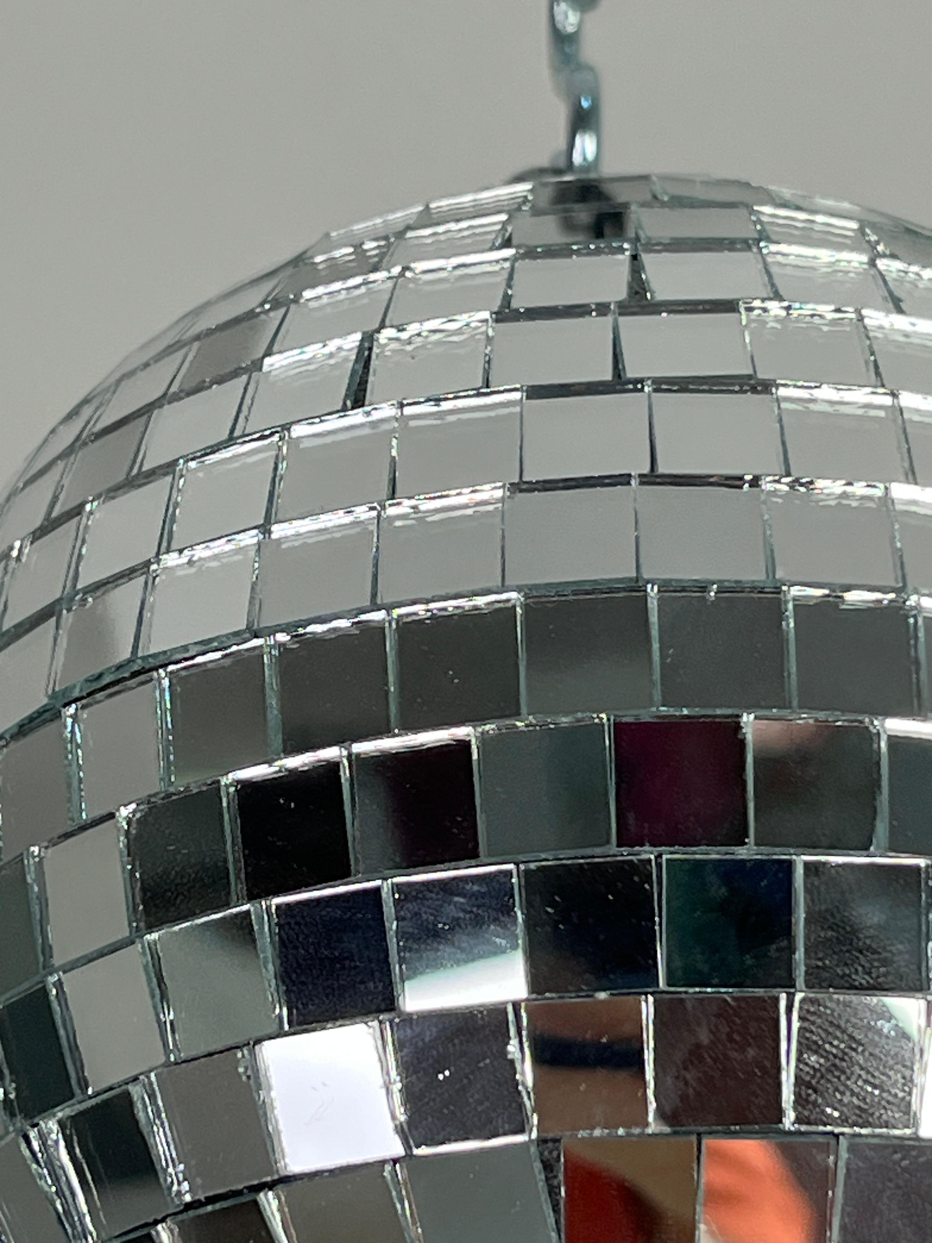 Disco Ball Mirror Mosaic With Rotor, diameter 15 cm, never used (Ende des 20. Jahrhunderts) im Angebot