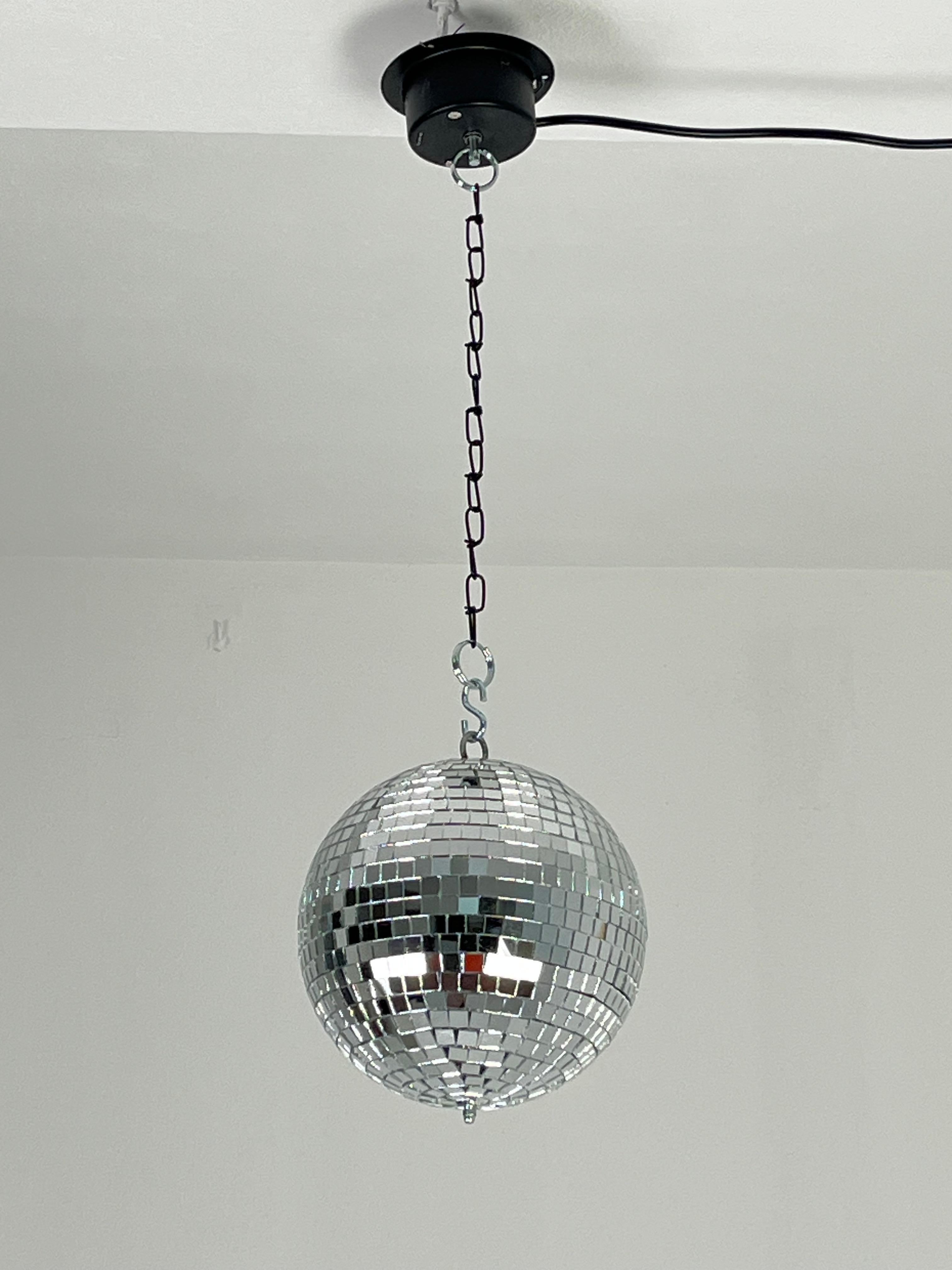 Disco Ball Mirror Mosaic With Rotor, diameter 20 cm, never used (Italienisch) im Angebot