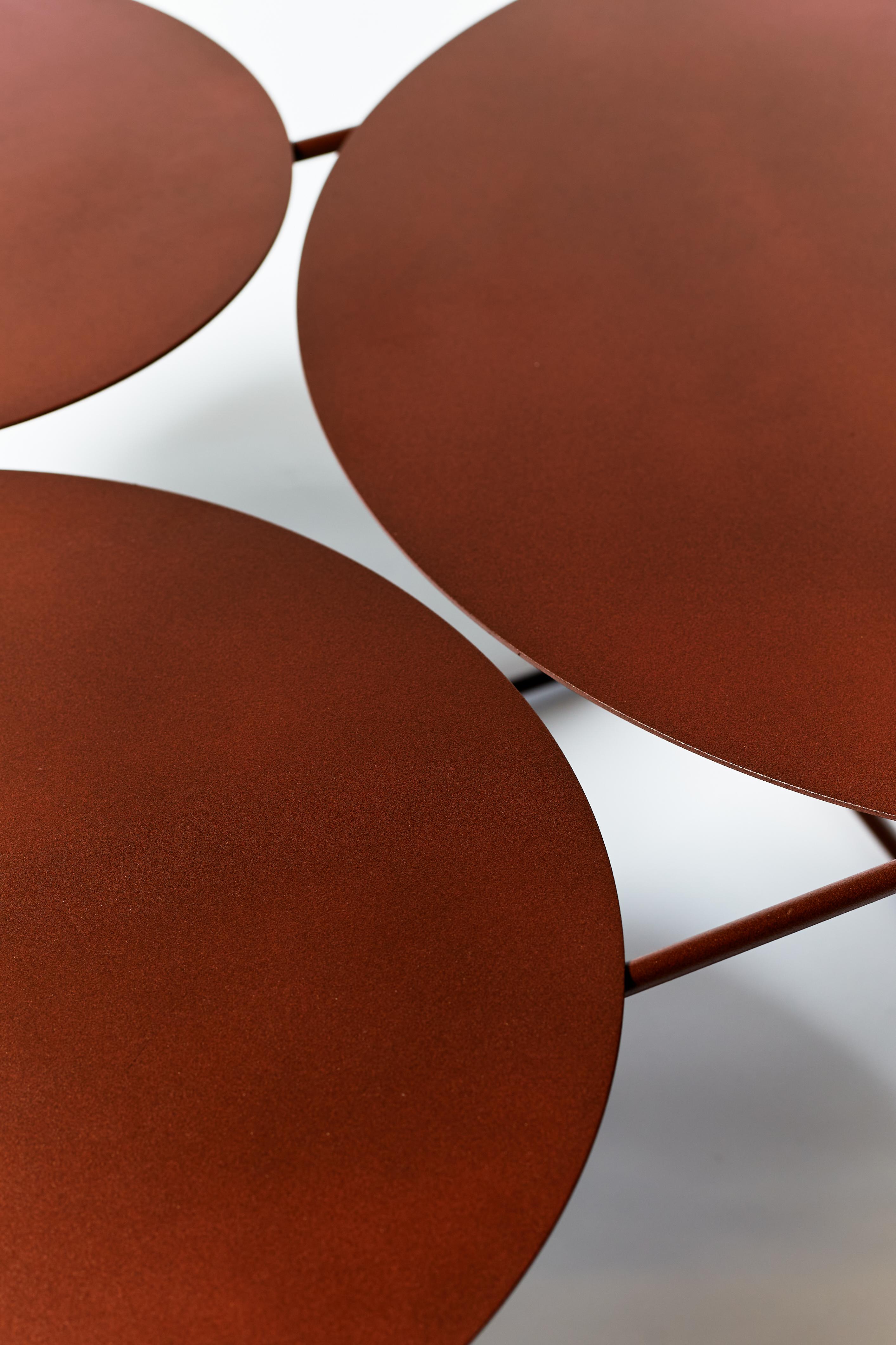Metal Disco Center Table by Estudio Few For Sale