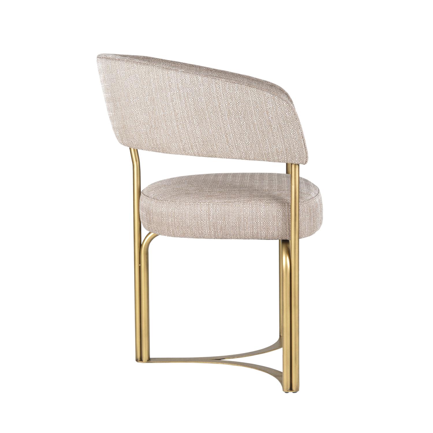 Disco-Stuhl, gepolstert mit Stoff, Eisenstruktur mit lackierter Oberfläche. (Portugiesisch) im Angebot