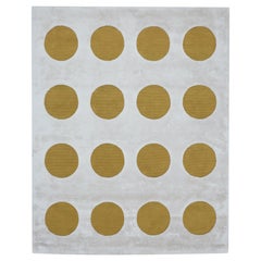 Disco Dots Rug in Gold and Pearl by Sasha Bikoff Interior Design