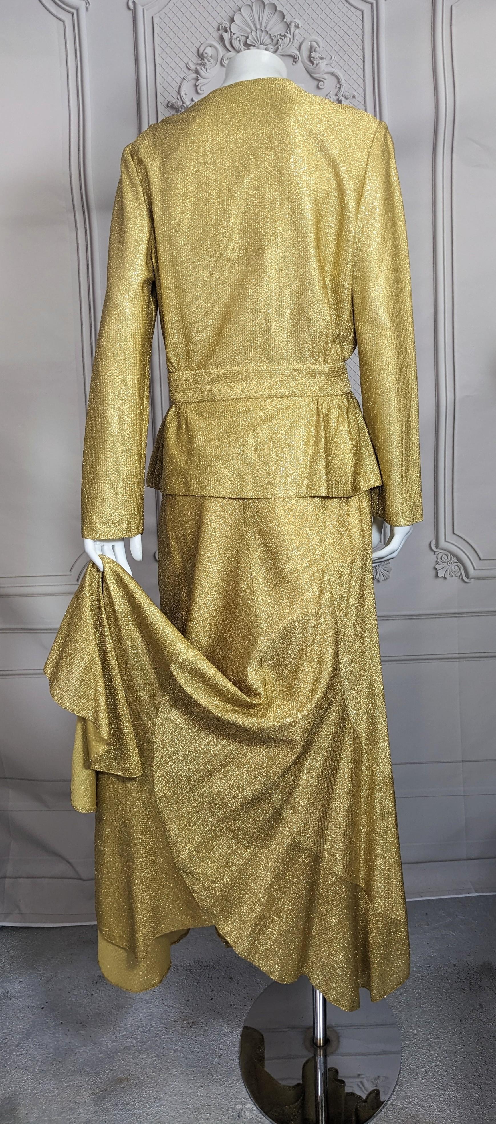 Disco-Ära Gold Lame Ensemble im Angebot 5