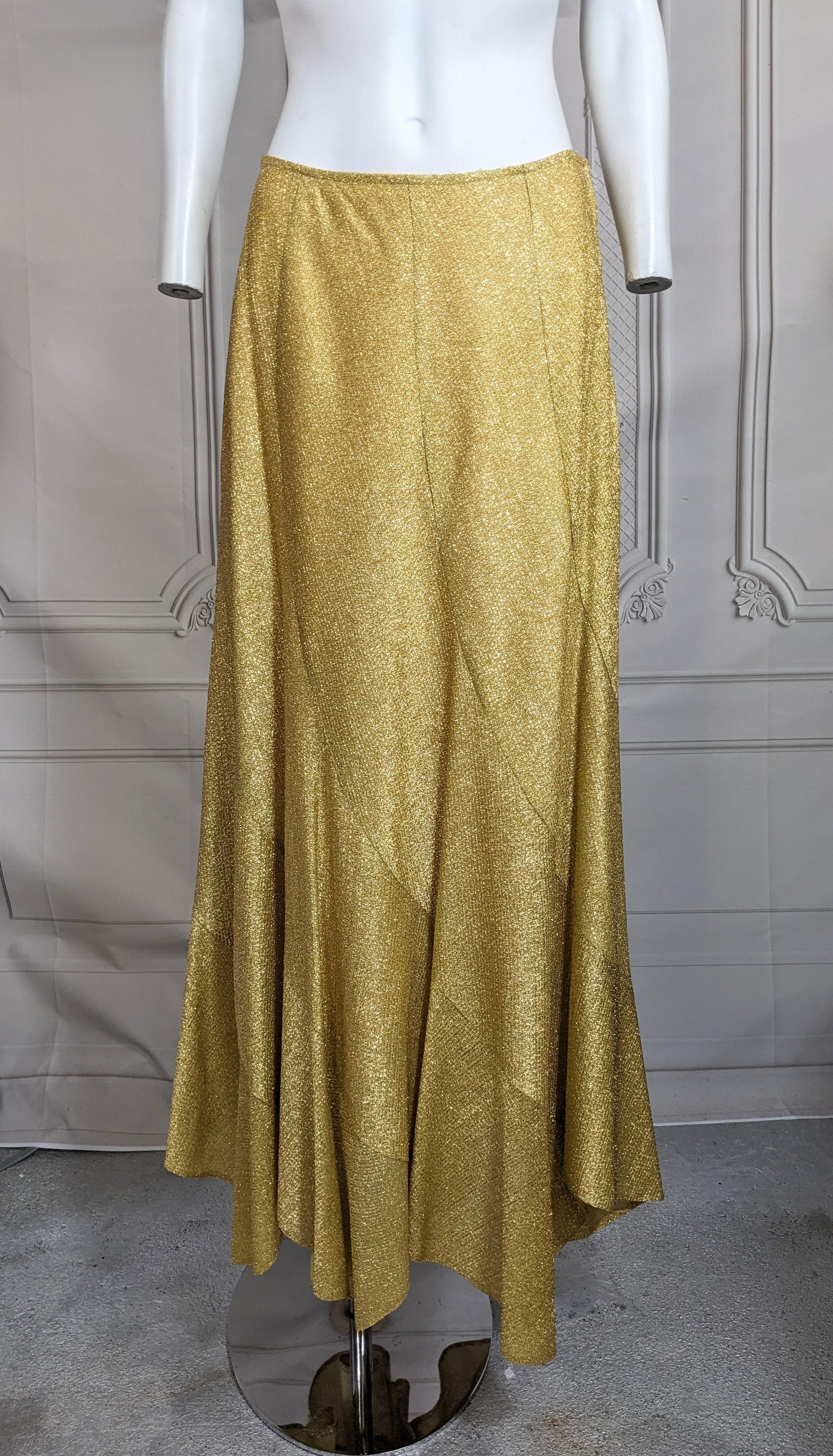 Disco-Ära Gold Lame Ensemble im Angebot 6