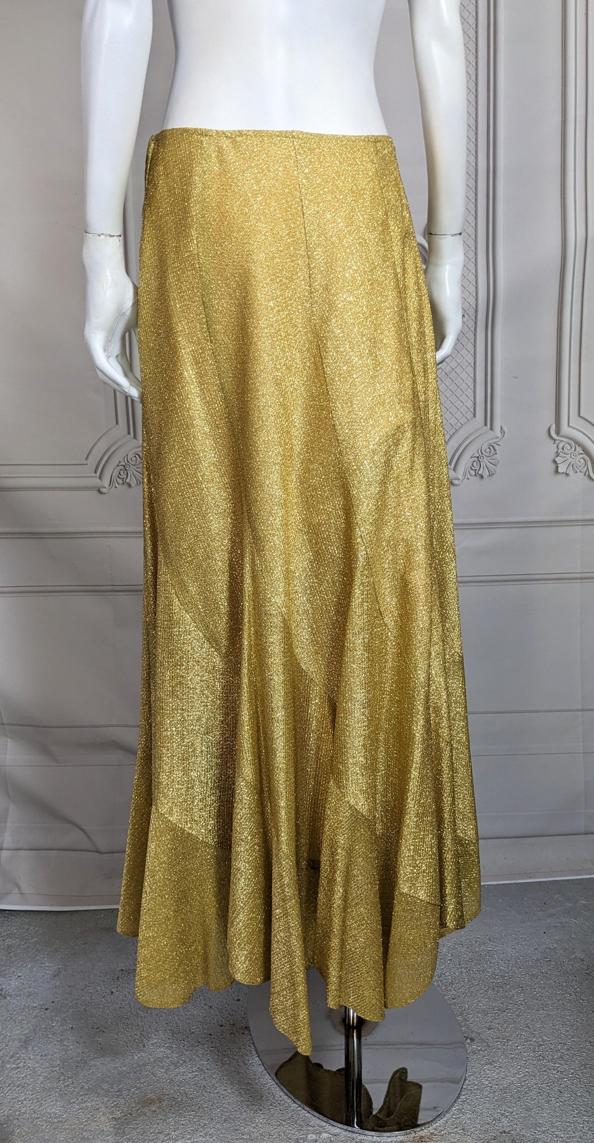 Disco-Ära Gold Lame Ensemble im Angebot 7