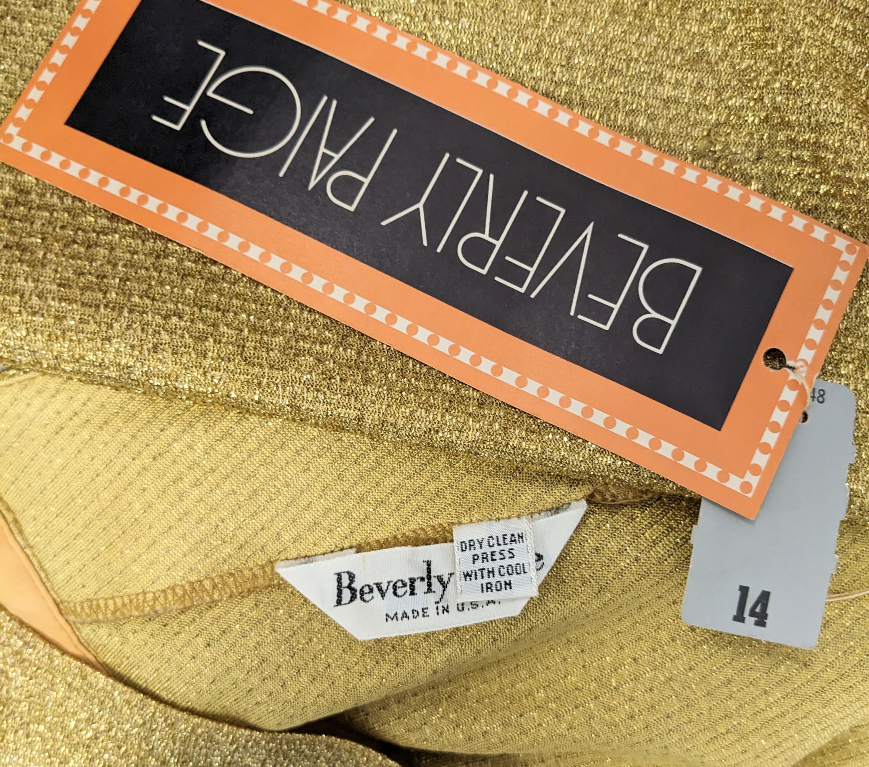 Disco-Ära Gold Lame Ensemble im Angebot 9