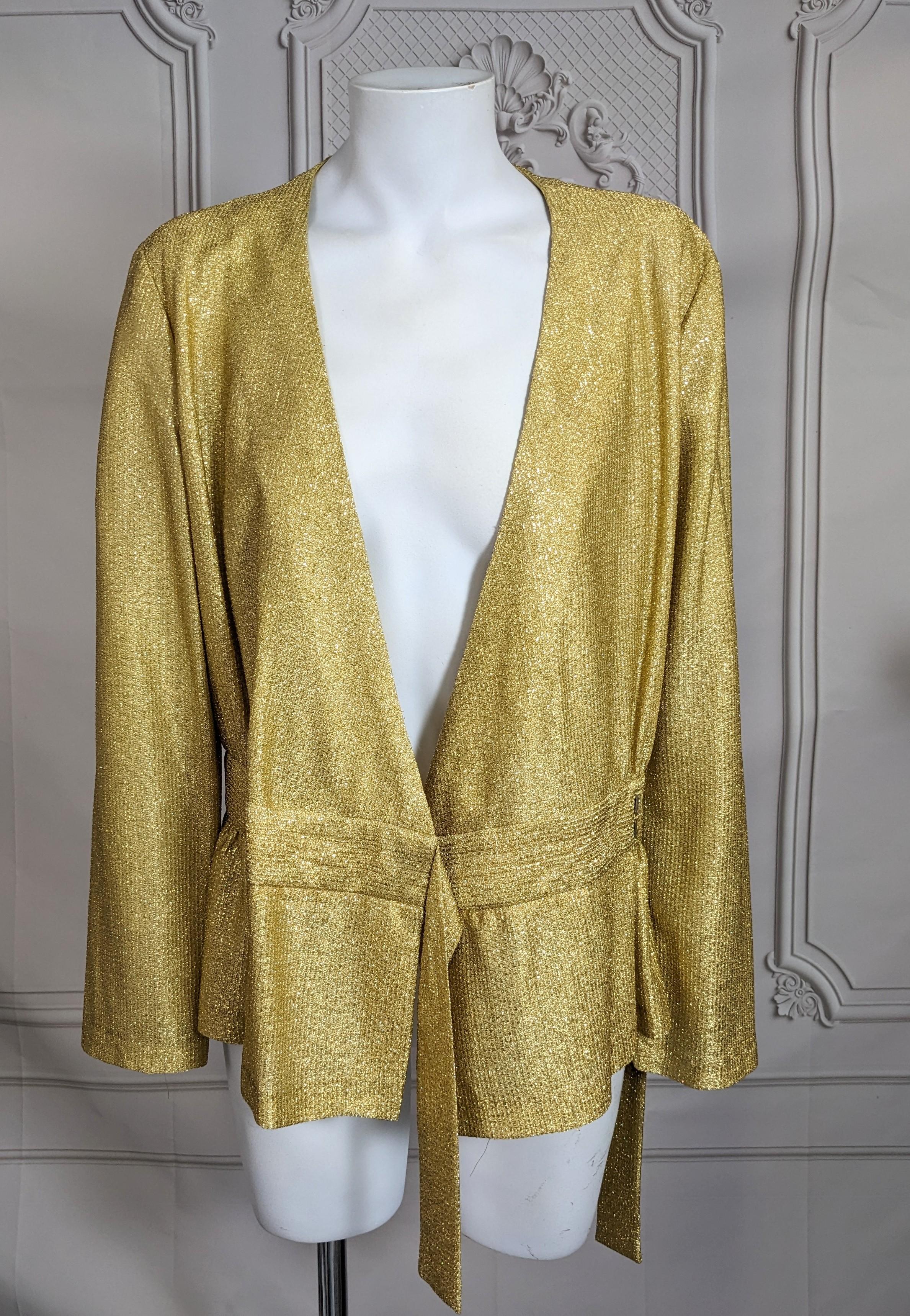 Disco-Ära Gold Lame Ensemble im Angebot 2