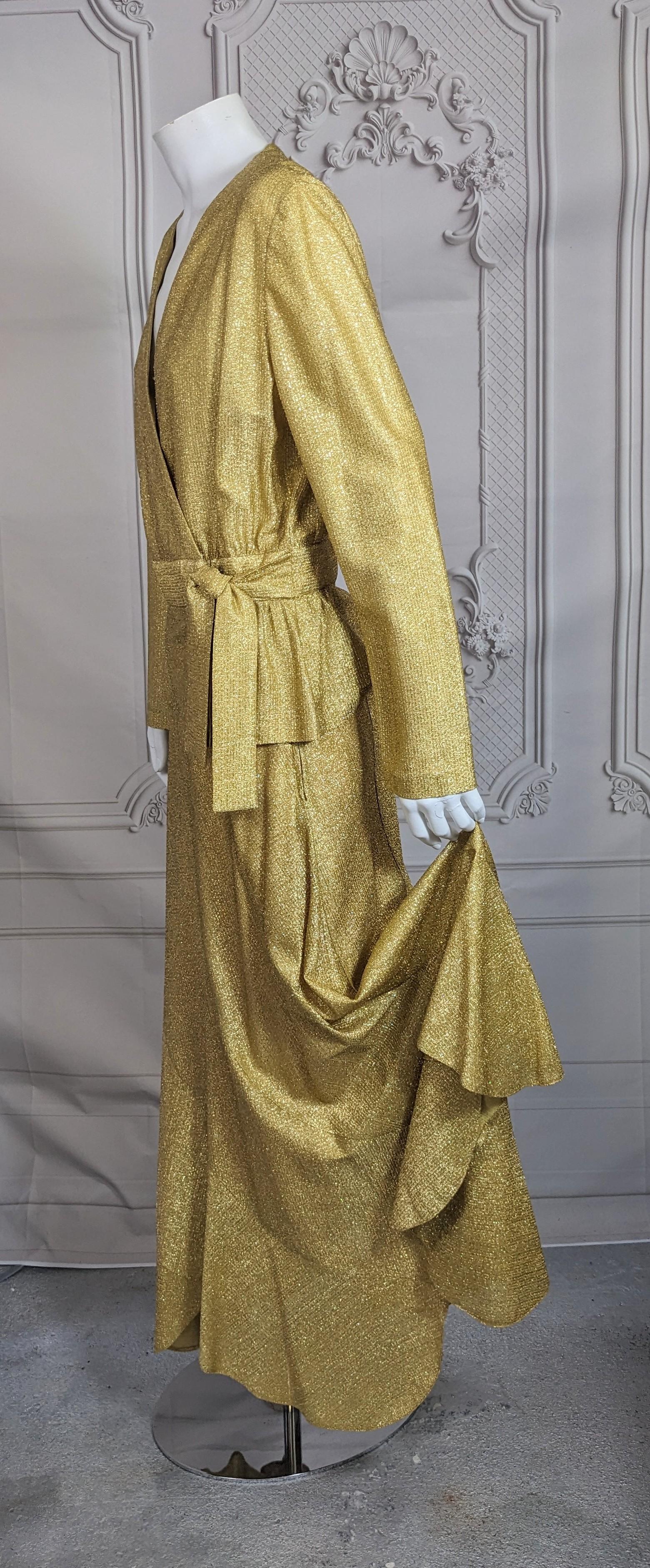 Disco-Ära Gold Lame Ensemble im Angebot 3
