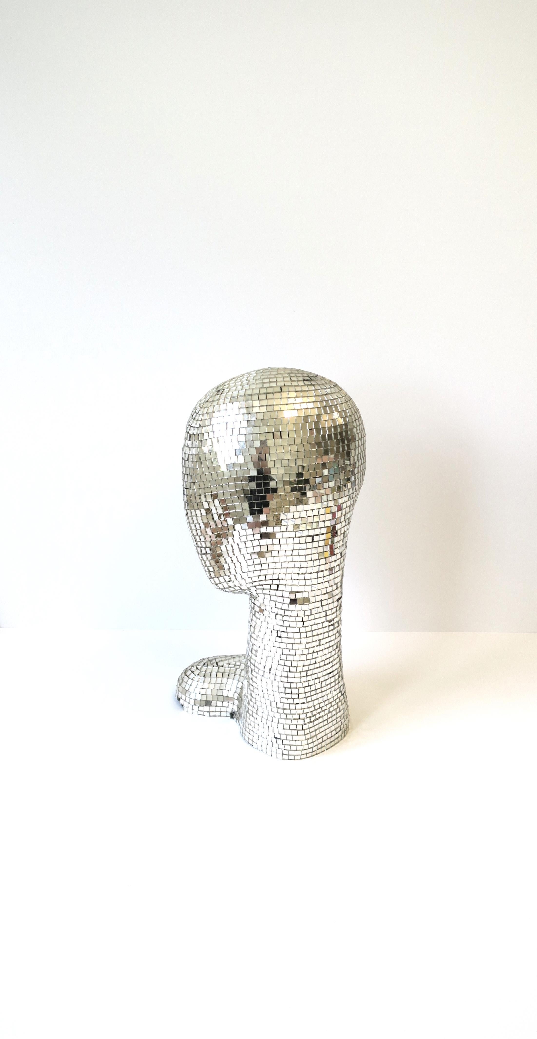 Disco Ball Head Bust Sculpture, 1970s 3