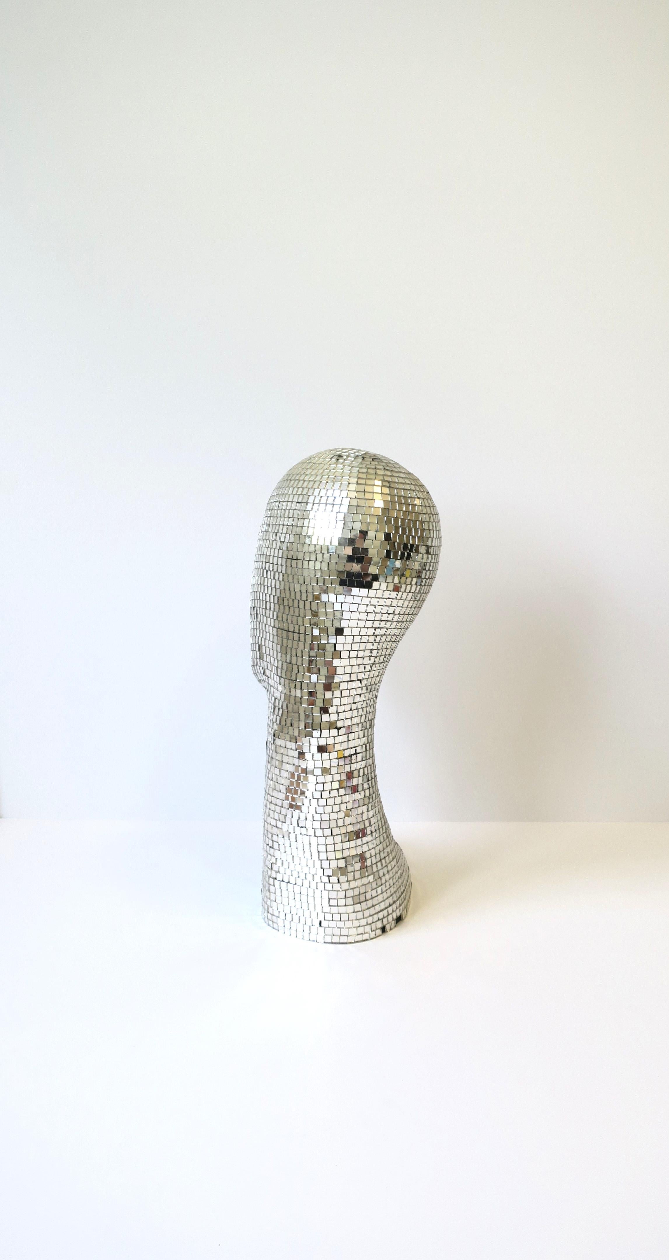 Disco Ball Head Bust Sculpture, 1970s 4