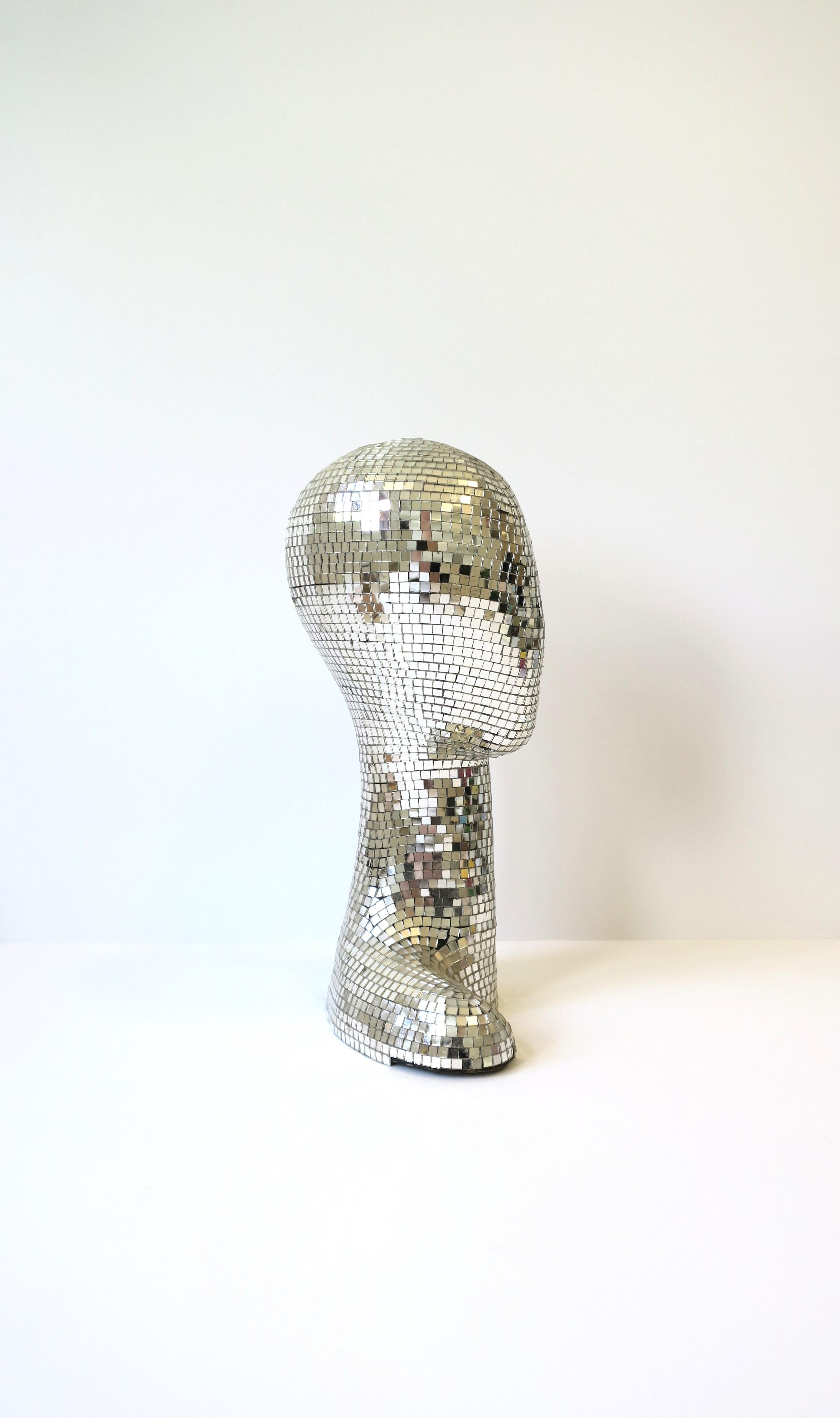 Disco Ball Head Bust Sculpture, 1970s 6