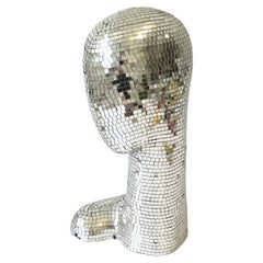 Disco Ball Head Bust Sculpture, 1970s