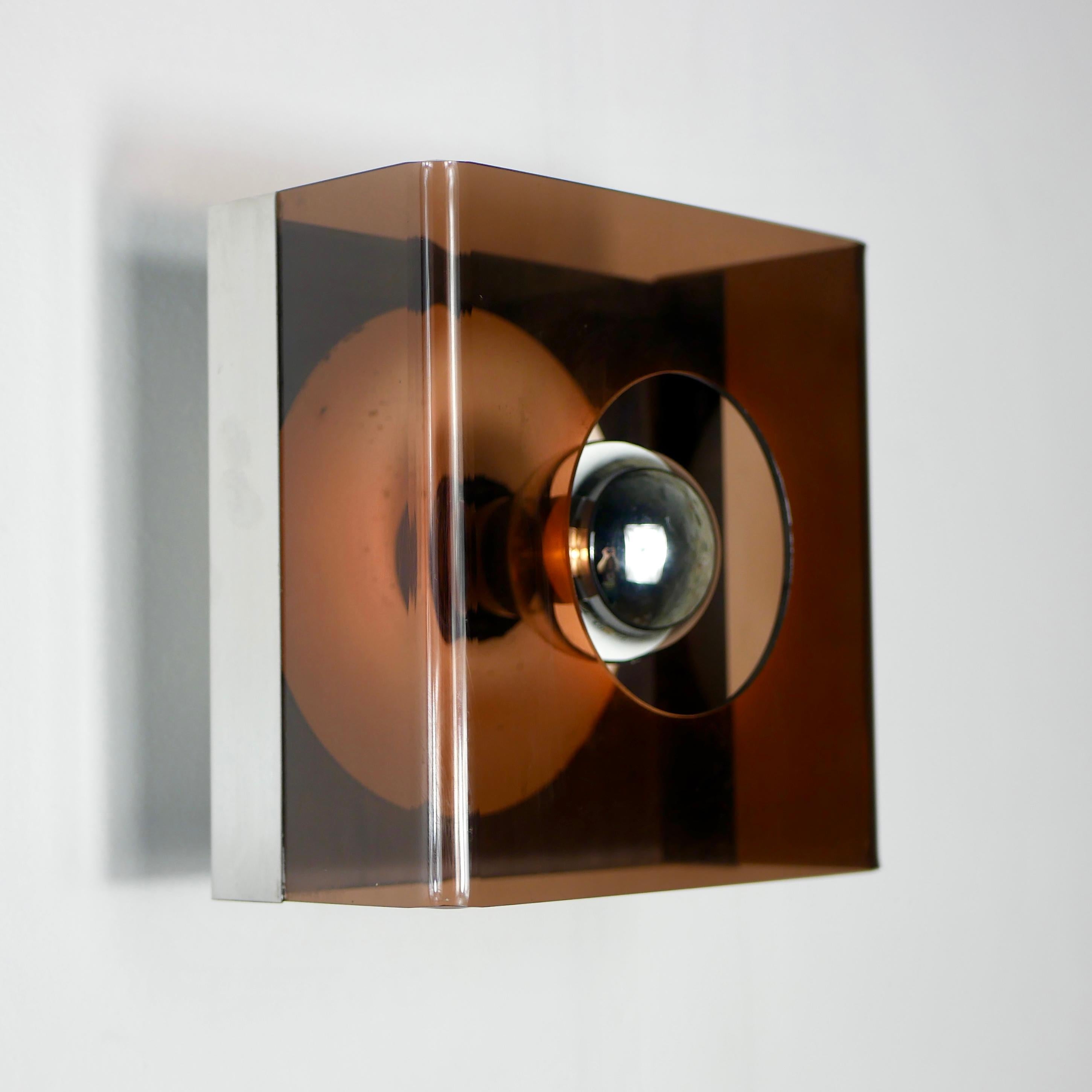 Space Age Disco sconce by Jocelyne Trocmé for Galerie Oxar, France, 1970s