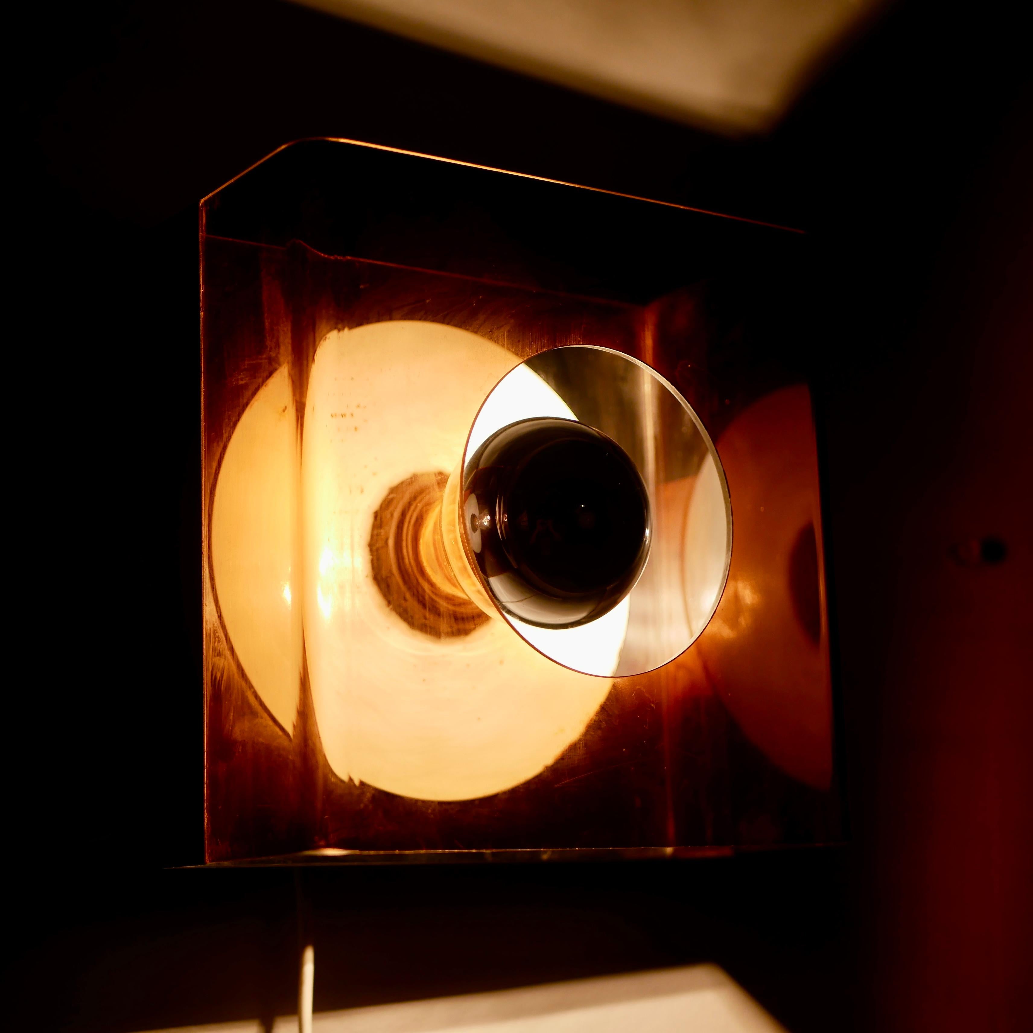 Disco sconce by Jocelyne Trocmé for Galerie Oxar, France, 1970s 1