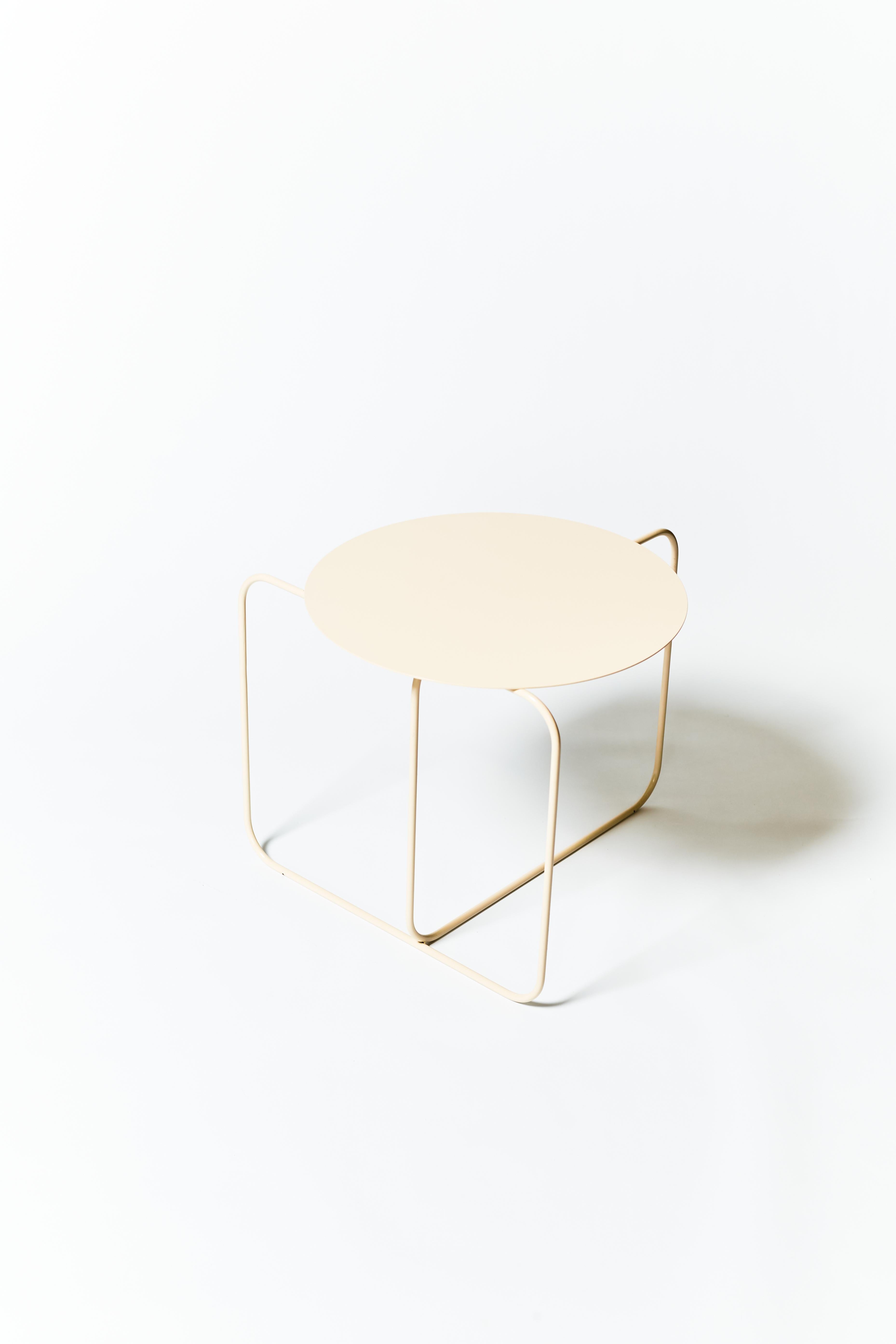 Metal Disco Side table by Estudio Few For Sale