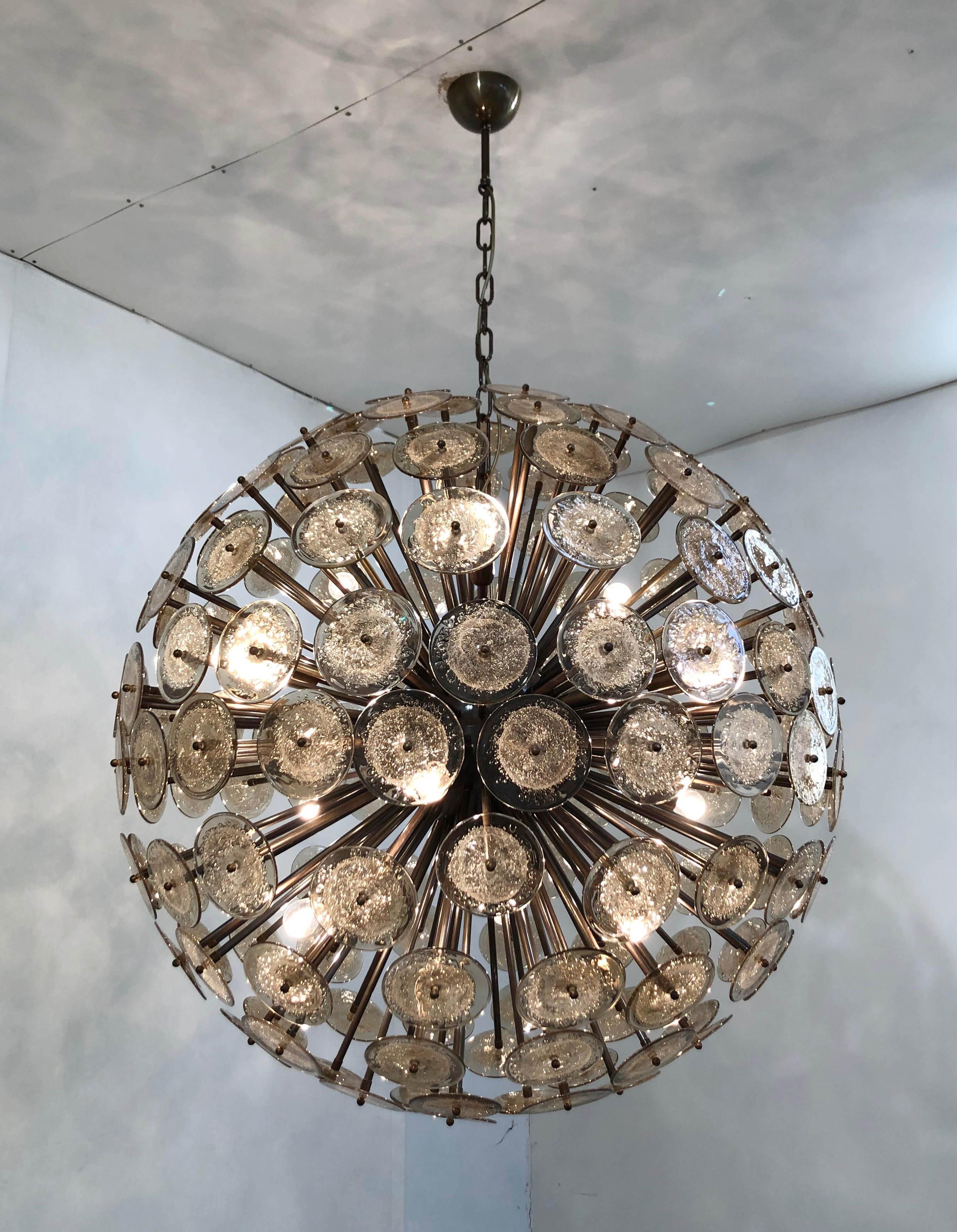 Disco Sputnik Chandelier by Fabio Ltd For Sale 3