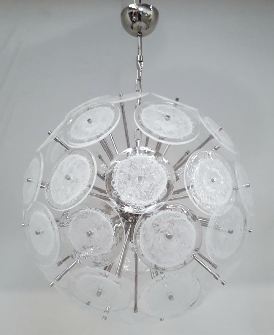 Mid-Century moderno Lampadario Disco Sputnik di Fabio Ltd in vendita