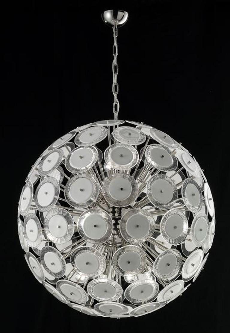 Mid-Century moderno Lampadario Disco Sputnik di Fabio Ltd in vendita