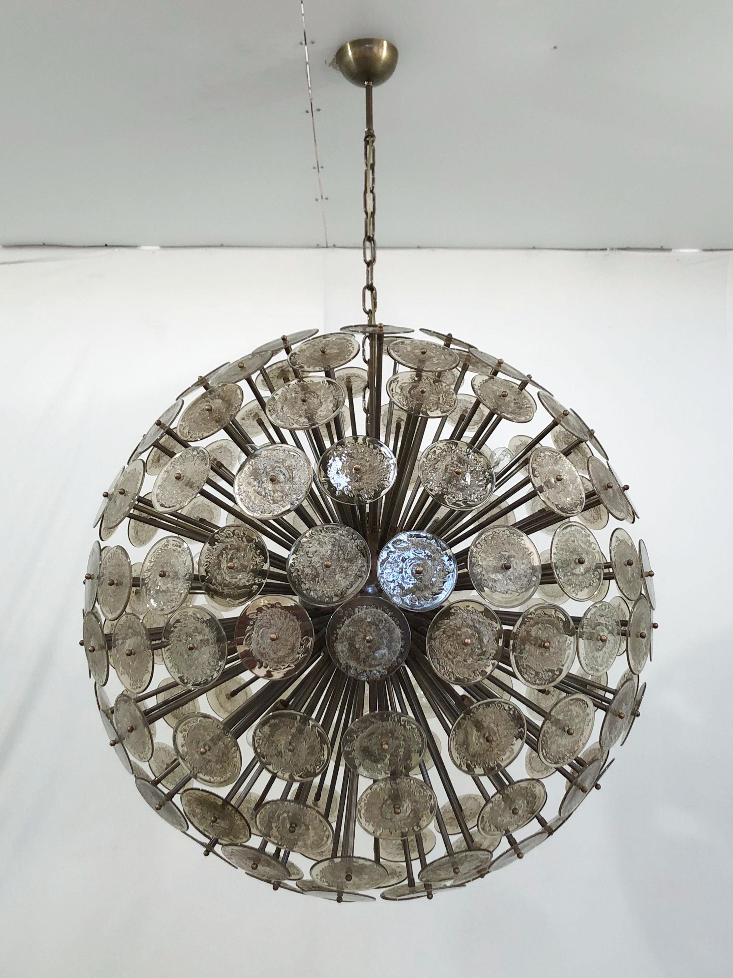 Mid-Century Modern Disco Sputnik Chandelier by Fabio Ltd For Sale