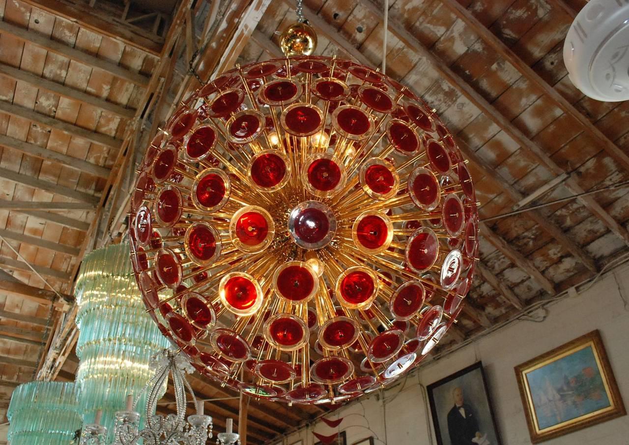 Disco Sputnik Chandelier by Fabio Ltd In New Condition For Sale In Los Angeles, CA