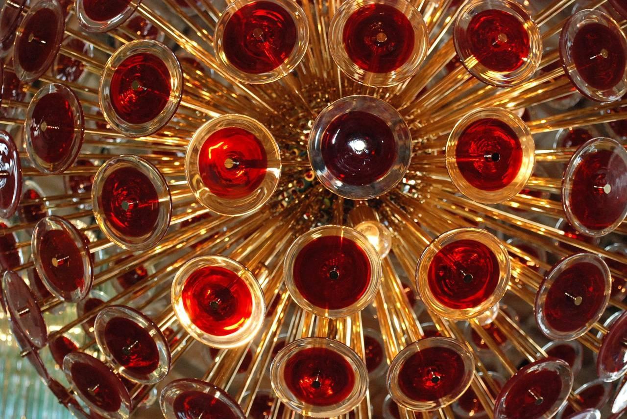 XXI secolo e contemporaneo Lampadario Disco Sputnik di Fabio Ltd in vendita