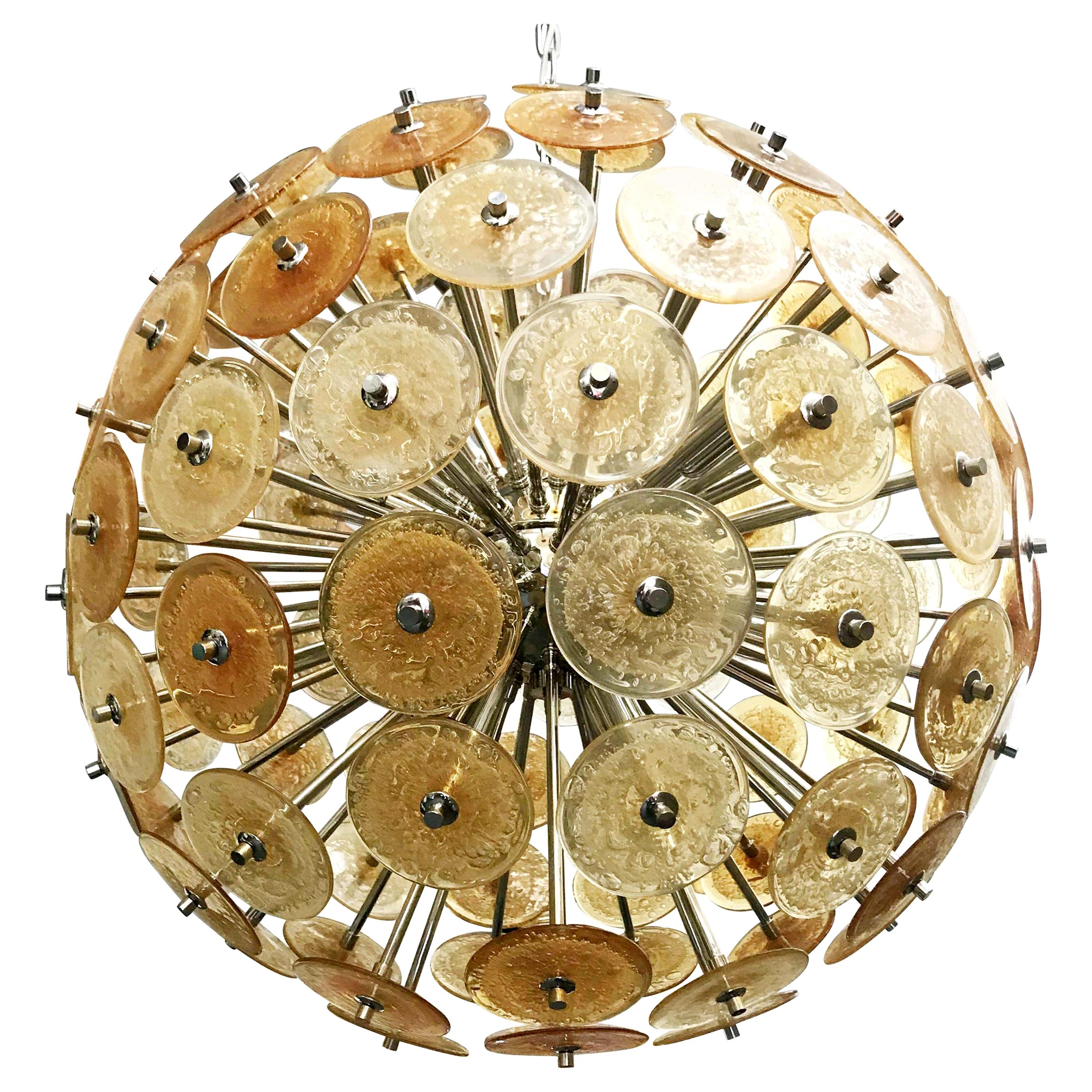 Disco Sputnik Chandelier by Fabio Ltd For Sale