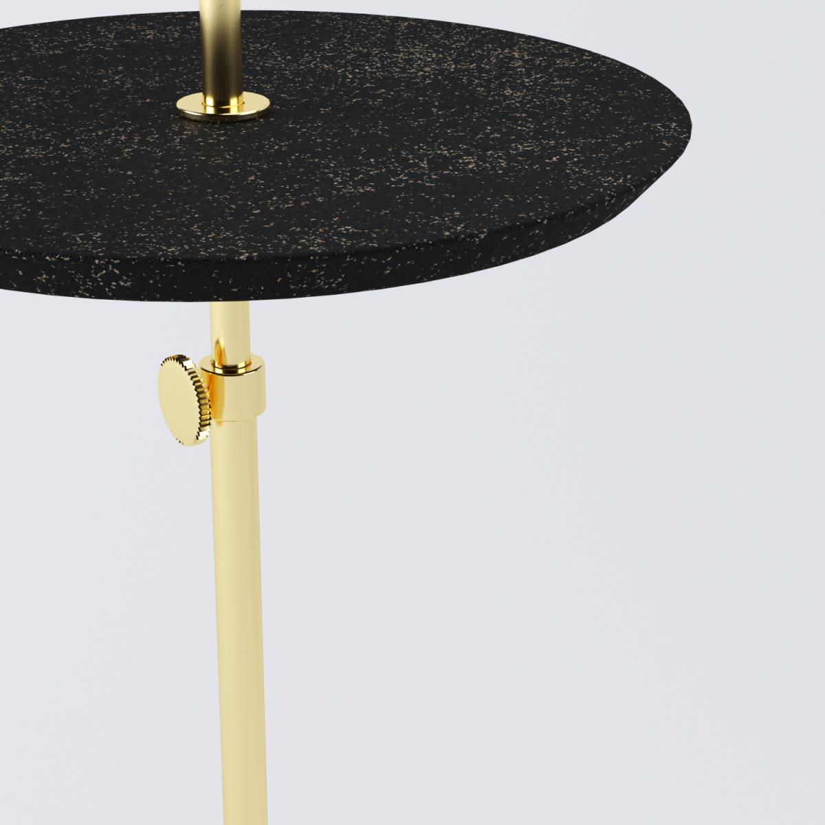 The disco side table was developed to be easy, both in transport and in height adjustment, so it adapts to any indoor environment.
The height of the top can be adjusted using the pin located next to the stem, its finishes, like the entire Disco