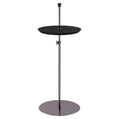 Support de table disco Onix et liège noir caoutchouc par Decarvalho Atelier