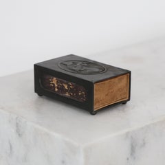 Discometal Matchstick Box by Just Andersen, 1920s, Denmark