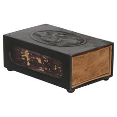 Discometal Matchstick Box by Just Andersen, 1920s, Denmark