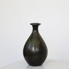 Discometal-Vase von Ellen Schlanbusch für Just Andersen, 1940er Jahre, Dänemark
