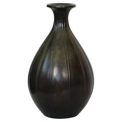 Discometal-Vase von Ellen Schlanbusch für Just Andersen, 1940er Jahre, Dänemark