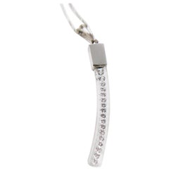 Discontinued Incogem Pendentif en or blanc 14K avec 17 diamants, 0.59 ctw