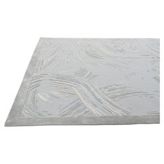Chinoiserie Style Hand-Tufted Nature Rug in Wool & Viscose, 8*10ft