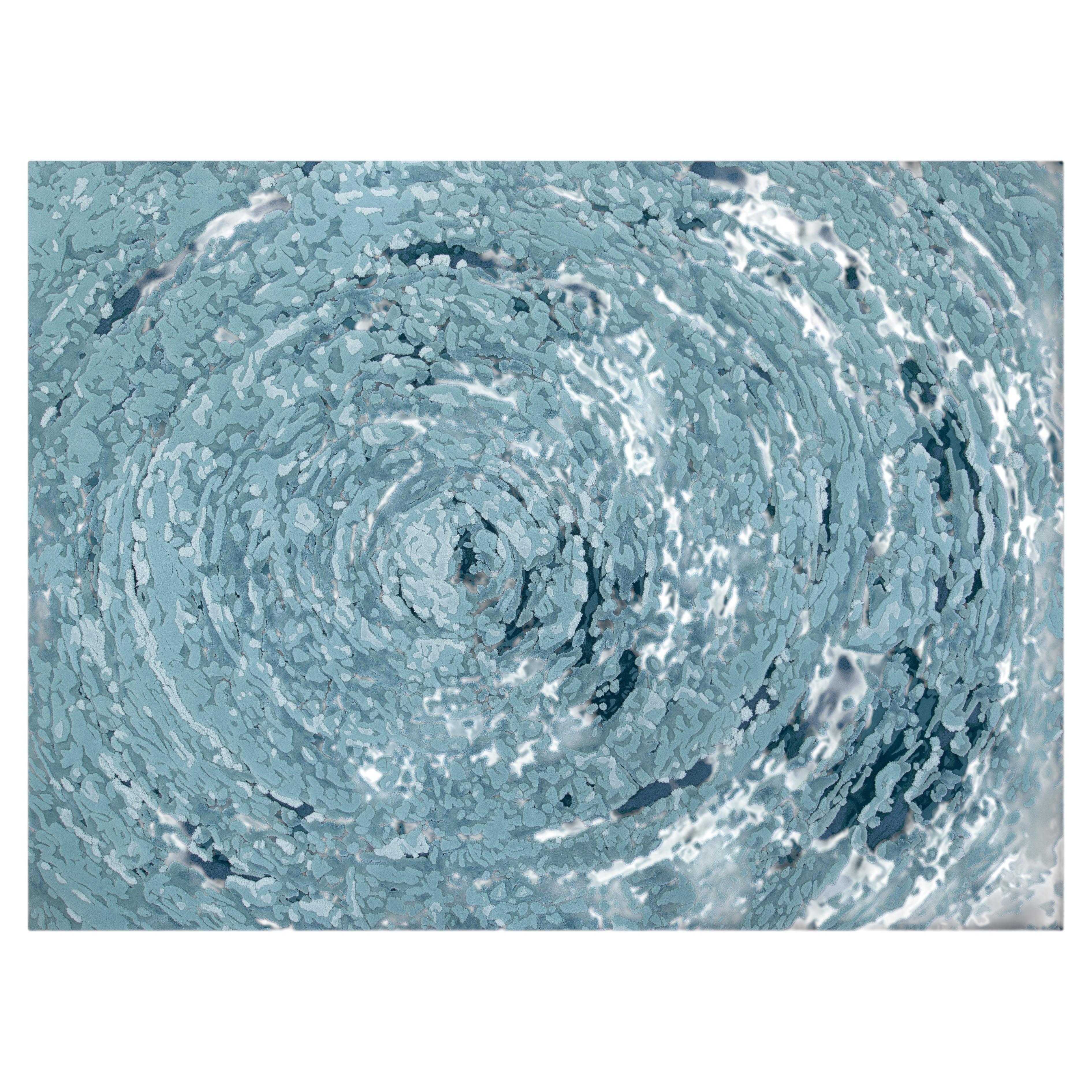 Discover Nature Hand-Tufted Rug by FULI, Wool & Viscose, Chinoiserie, 10*13ft For Sale